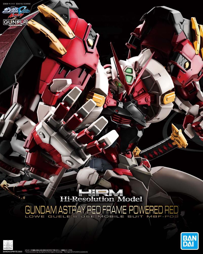 Bandai 1/100 Hi-Resolution Gundam Astray Red Frame Powered Red Model Kit