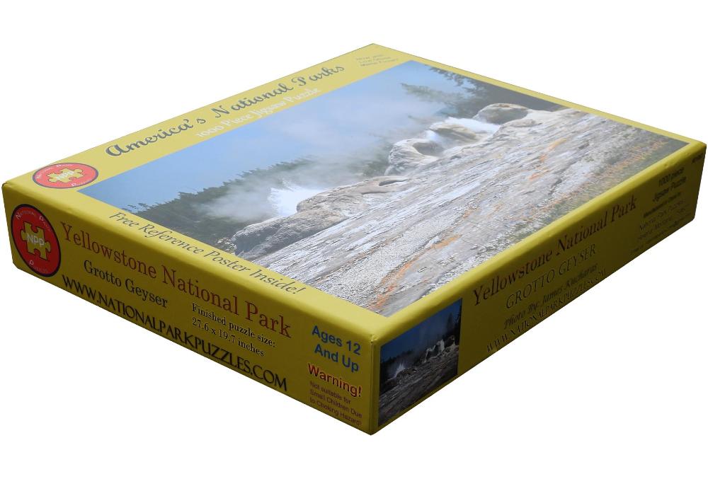 National Park Puzzle - Yellowstone National Park Grotto Geyser (1000 pc)