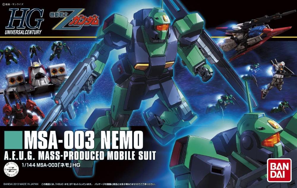 Bandai 1/144 HGUC MSA-003 Nemo Gundam (Zeta Color)
