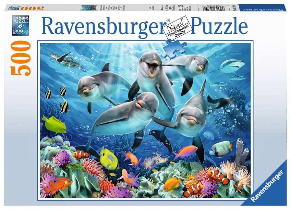 Ravensburger Dolphins in the Coral Reef 500pc Puzzle