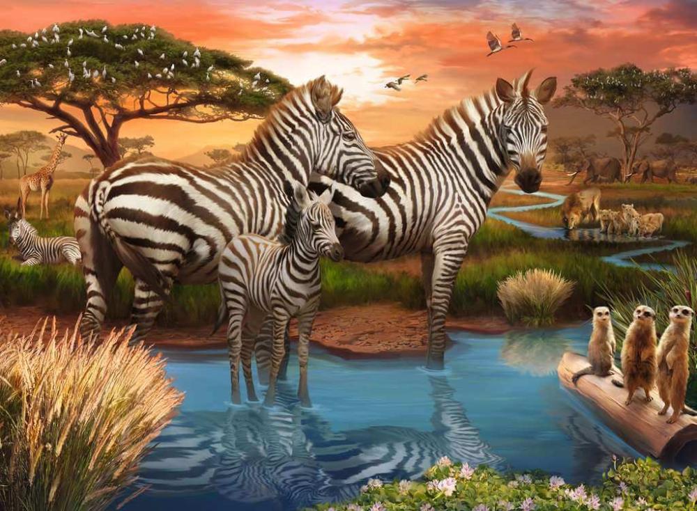 Ravesnburger Zebra 500pc Puzzle