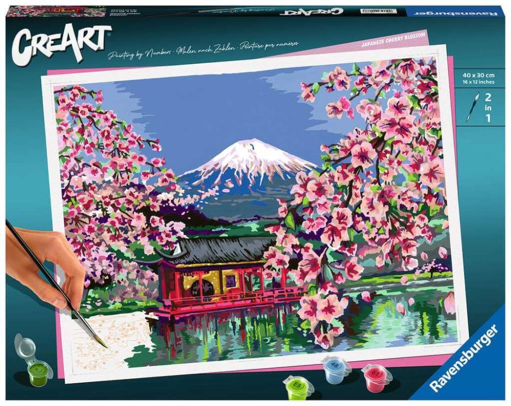Ravensburger CreArt Japanese Cherry Blossom Paint-by-Number (12x16)
