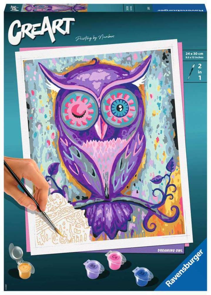 Ravensburger CreArt Dreaming Owl Paint-by-Number (10x12)