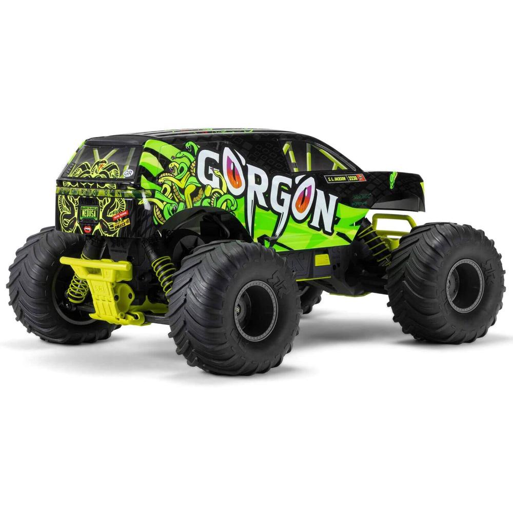 Gorgon 4x2 Mega 550 Brushed Monster Truck RTR w/ Battery & Charger (Yellow)