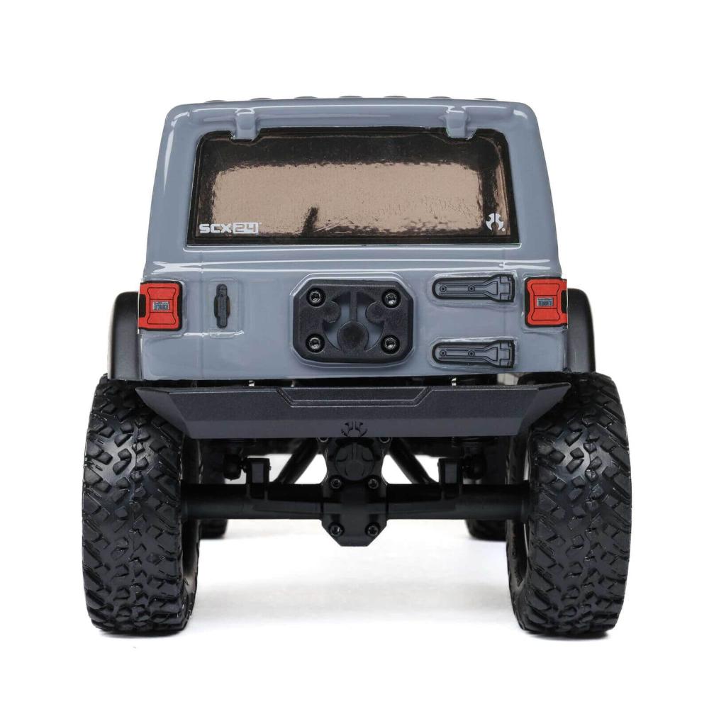 SCX24 2019 Jeep Wrangler JLU 4x4 Rock Crawler Brushed RTR (Gray)