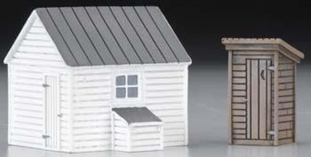 Imex HO Scale Outhouse and Garage Models
